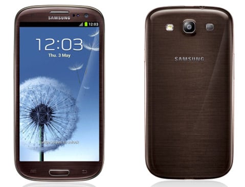 Samsung Galaxy S III in Amber Brown now available in the UK