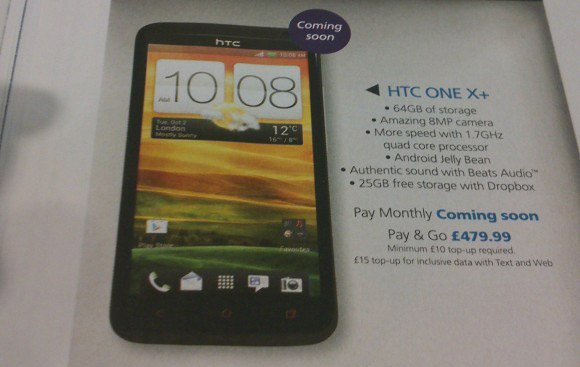 UK: HTC One X+ heading to O2?
