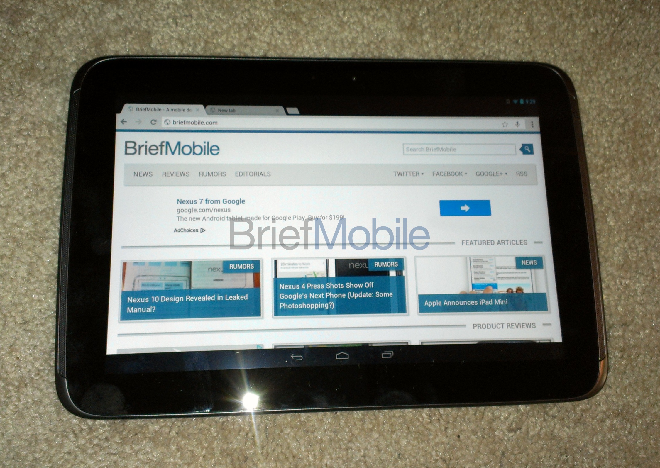 Google Nexus 10 leaked, again