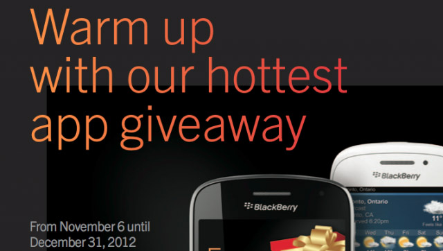 RIM offering $40 worth of free apps to Canadians until the end of 2012