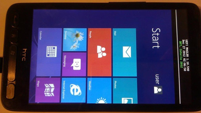 HTC HD2 can run Windows RT, too!