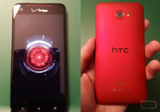 Verizon Employee Limited Edition HTC Droid DNA in red caught in the wild