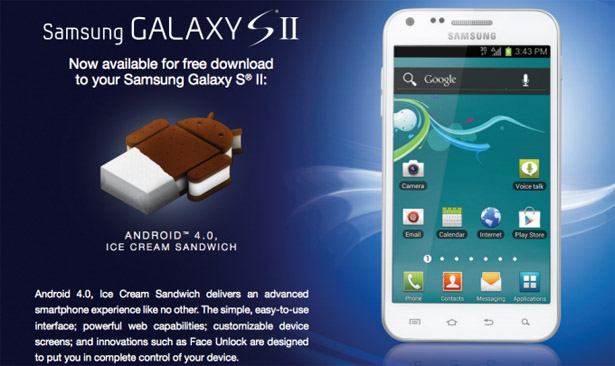 U.S. Cellular's Samsung Galaxy S II finally gets its Android 4.0 update