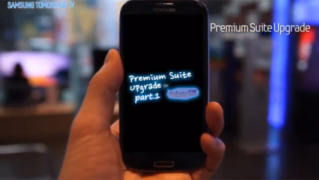 Video: Samsung Galaxy S III Premium Suite Upgrade