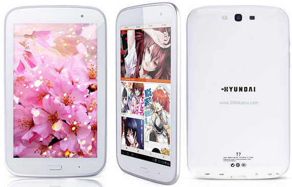 Hyundai T7 is a 7-inch tablet that comes with a quad-core CPU, WXGA screen and price tag of $166
