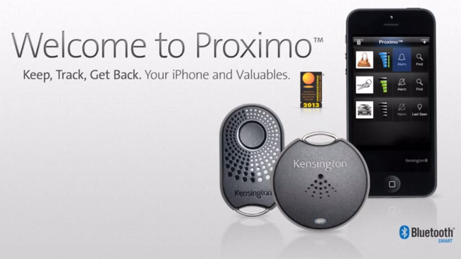 Kensington Proximo Fob and Tag make sure you don't lose your iPhone, keys and other valuables