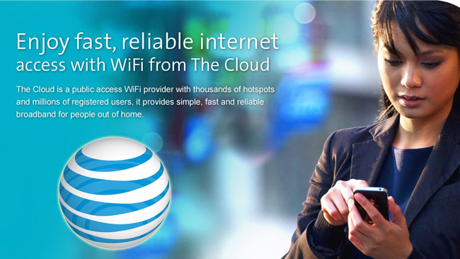 AT&T teams-up with The Cloud to provide its data users with access to 16,000 Wi-Fi hotspots in the UK