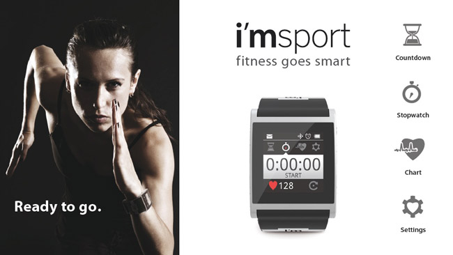 i'm Watch gets goes for the fitness enthusiasts with i'm sport app