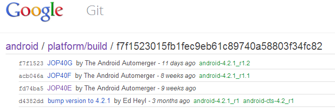 Android 4.2.1 code pushed to AOSP
