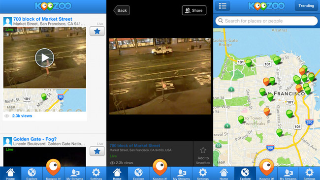 Koozoo launches network of smartphone video cameras, allows everyone to stream video from their favorite places
