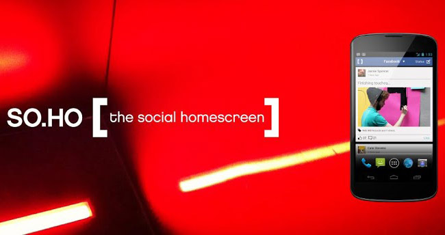 Inq's SO.HO launcher for Android brings Twitter and Facebook to your smartphone's homescreen
