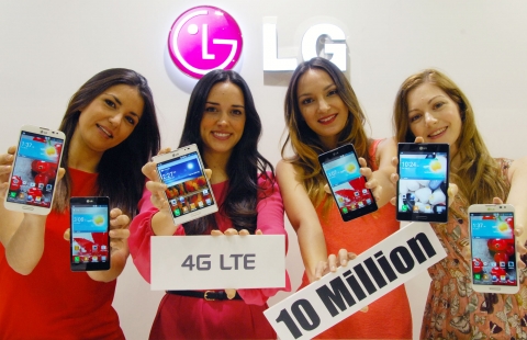 LG has moved more than 10 million LTE-enabled smartphones