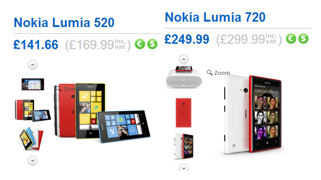 Nokia Lumia 720 and Lumia 520 coming to the UK on April 1st
