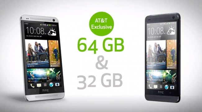 AT&T to exclusively offer HTC One 64GB in the US