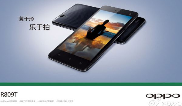 Oppo R809T announced in China but it's not the next thinnest smartphone in the world