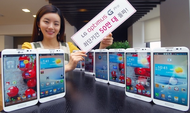 LG moves half a million Optimus G Pro units in South Korea