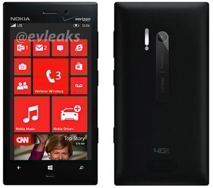 Verizon's Nokia Lumia 928 press shots leaked