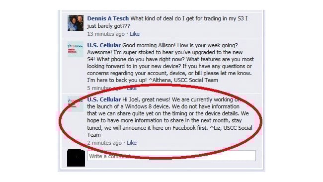 US Cellular reiterates support for Windows Phone 8
