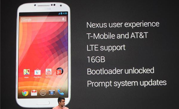 Samsung Galaxy S4 Google Edition won't be available outside of the US, for now