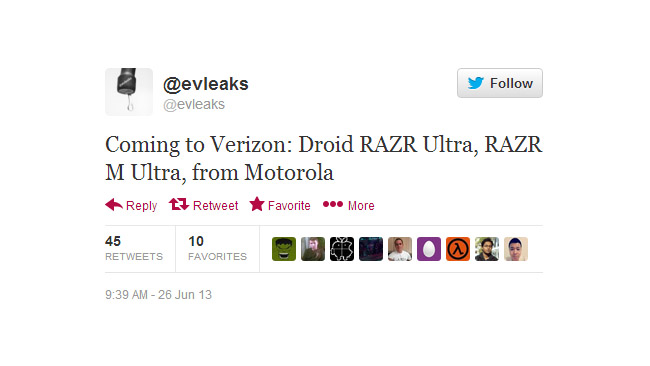 Motorola Droid RAZR Ultra and RAZR M Ultra coming to Verizon?