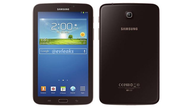 Samsung Galaxy Tab 3 7.0 in golden brown leaks
