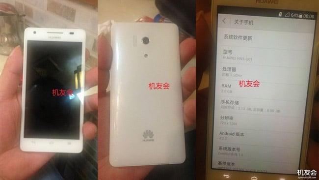 Huawei Honor 3 leaked in China