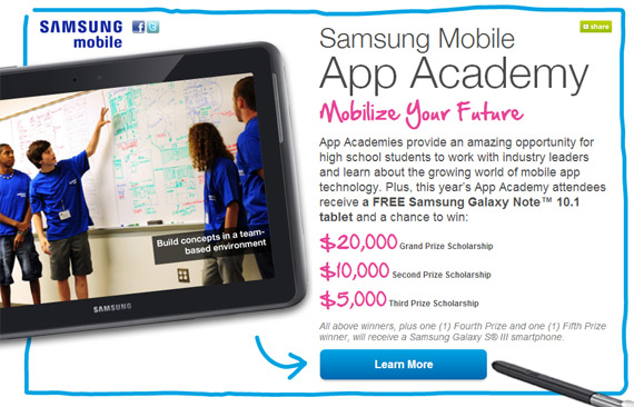 Samsung's Mobile App Academy coming to several universities in the U.S.