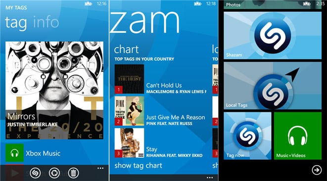 Shazam comes to Windows Phone 8