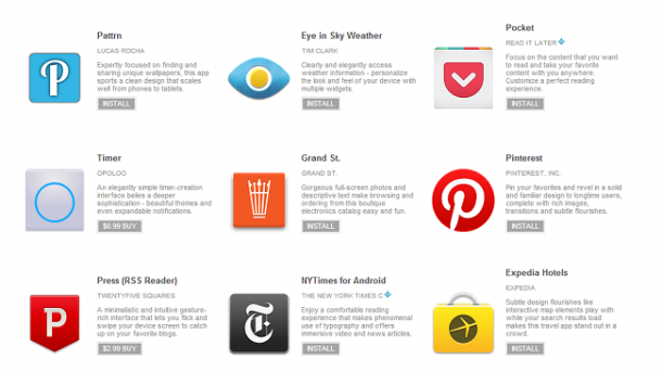 Google Play ‘Beautiful Design Collection’ Showcases Great Apps