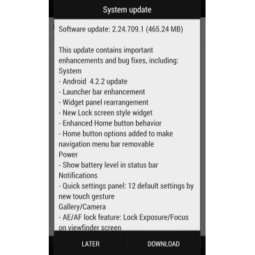 HTC One 4.2.2 update rolling out for international users in Taiwan
