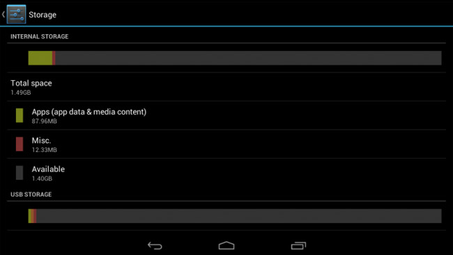 Lenovo IdeaTab A1000 update improves internal storage