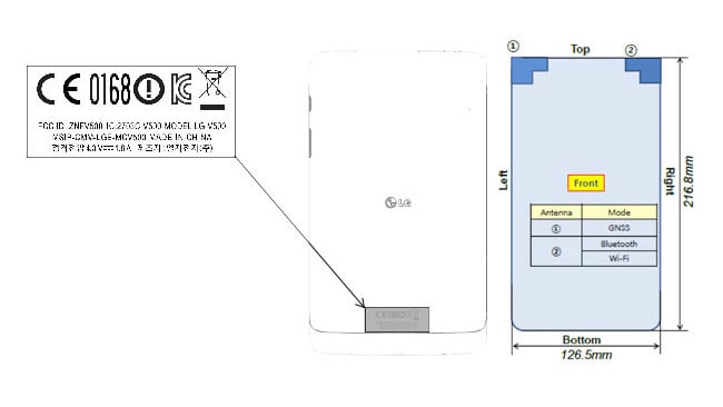 LG V500 9.8-inch tablet caught at the FCC