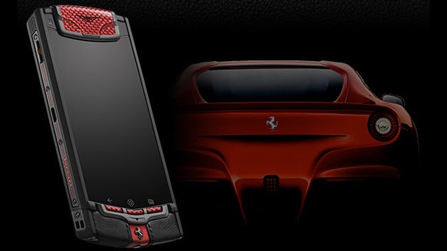 Latest Vertu Ti Ferrari phone inspired by the Ferrari F12 Berlinetta is here