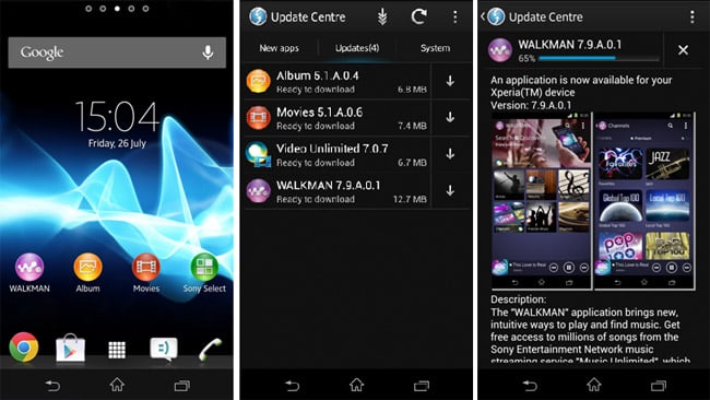Sony updates its media apps