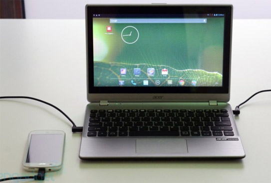 Acer Extend concept is a laptop shell that connects to the smartphone