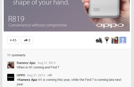 Oppo N1 coming later this year, Find 7 next year?