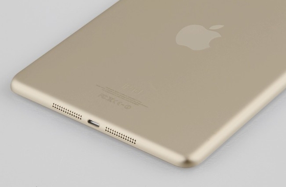 gold-colored iPad mini 2