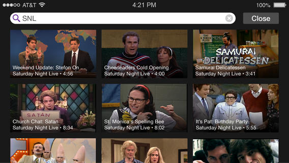 Yahoo Screen iOS app