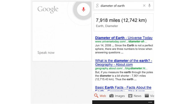 Google Search app for Windows Phone 8 gets a small, yet important update