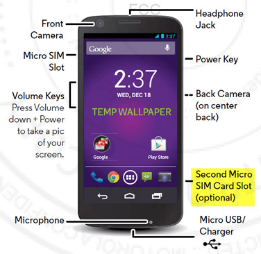 Dual-SIM Moto G with dual-SIM support passes through FCC