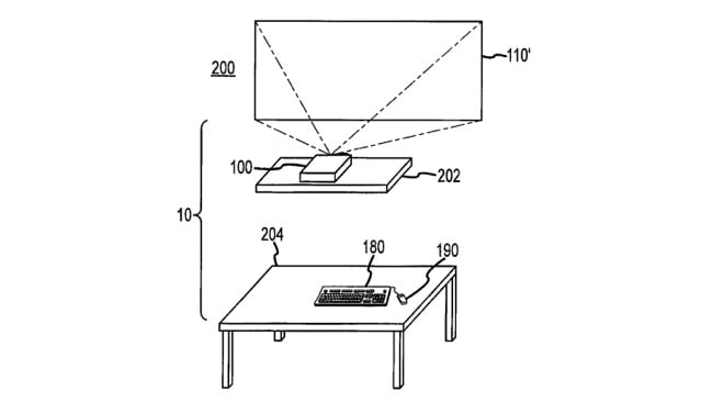 Apple wants to make a desk-free computer with built-in projector