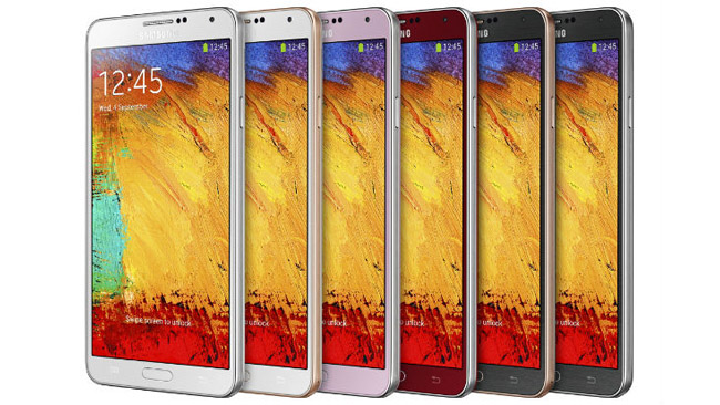 Samsung Galaxy Note 3 gets three new colors