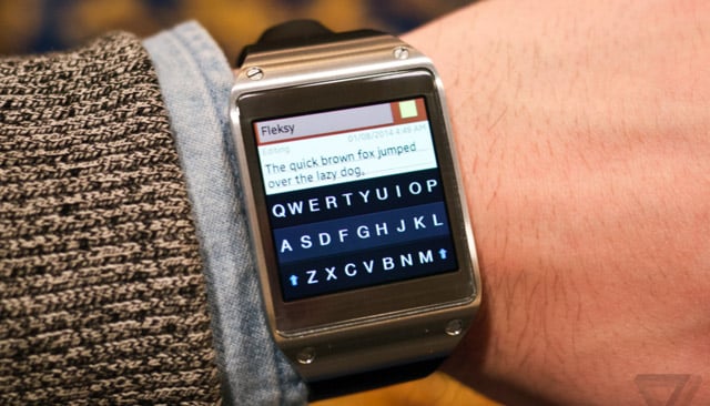 Samsung Galaxy Gear gets unofficial on-screen keyboard with Fleksy
