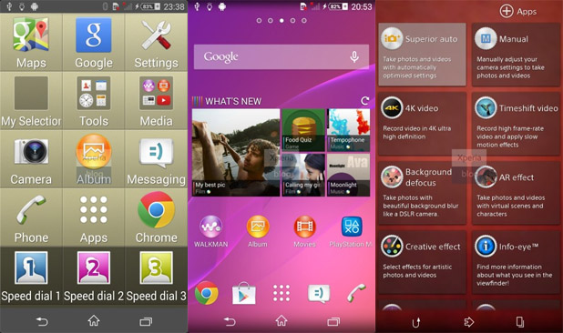 Xperia Z2 UI