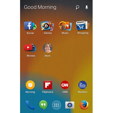 Firefox Android launcher