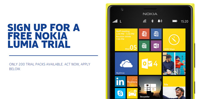 UK businesses invited to trial Lumia smartphones for free
