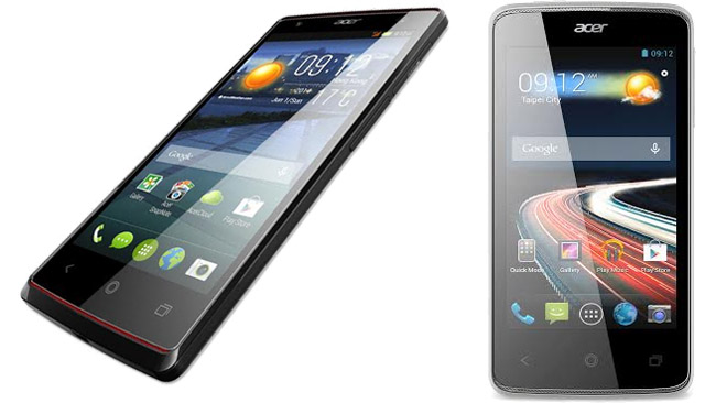 Acer Liquid Z4 and Liquid E3