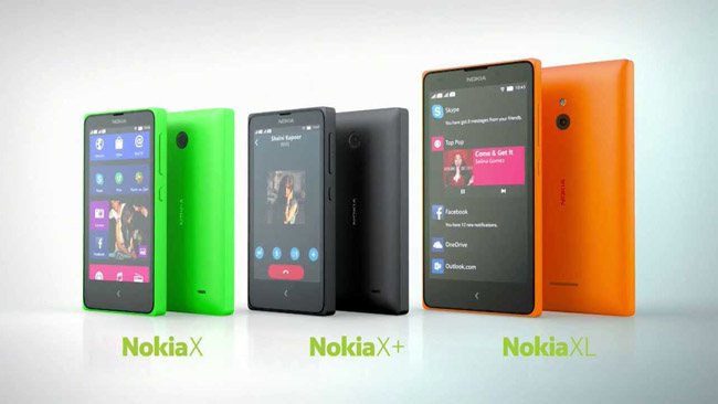 Nokia X, Nokia X+ and Nokia XL all unveiled at MWC