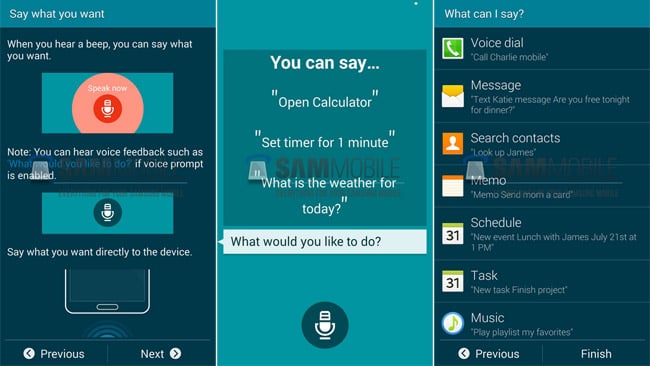 updated Samsung S Voice app