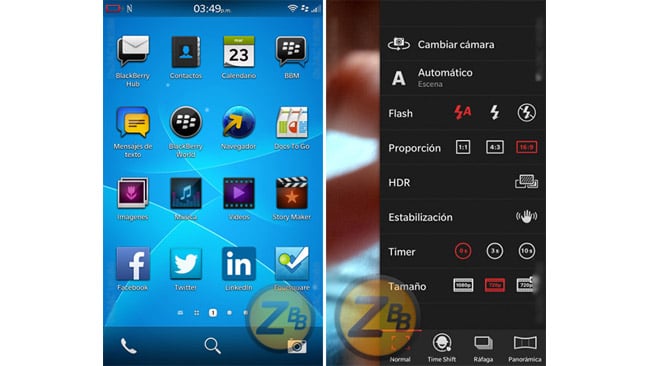 BlackBerry OS 10.3